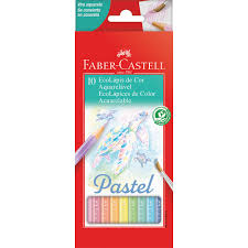 ECOLAPIS COR AQUARELAVEL PASTEL 10CORES FABER CASTEL