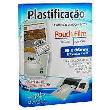 PLASTICO PARA PLASTIFICACAO POUCH 59X86 C/100 MARES