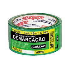 FITA DEMARCACAO VERDE 48MM X 14M ADELBRAS