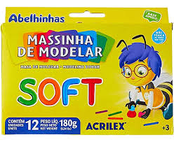 MASSINHA DE MODELAR 12CORES ACRILEX