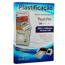 PLASTICO PARA PLASTIFICACAO POUCH 66X99 C/100 MARES