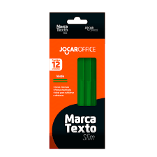 MARCA TEXTO SLIM VERDE C/12 JOCAR OFFICE