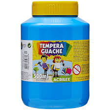 Pote de Guache 500ML  AZUL CELESTE ACRILEX