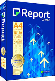 PAPEL SULFITE AMARELO A4 500FL REPORT