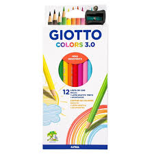 LAPIS DE COR GIOTTO 3.0 ESTOJO 12 CORES+GRAFITE+APONTADOR