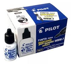 Tinta Para Quadro Branco - Preto C/12 PILOT