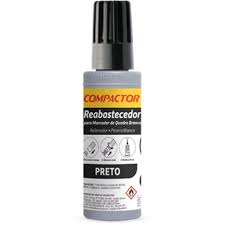 Tinta Para Marcador de Quadro Branco - Preto 30ML COMPACTOR